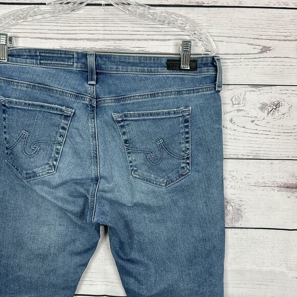 AG Adriano Goldschmied Jeans Womens 32 Blue Legging Ankle Skinny Stretch - Picture 6 of 16